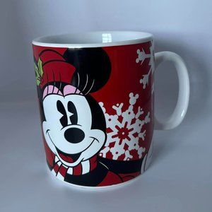 Disney Gallery Minnie Mouse Christmas Winter Snowflake Extra Large Coffee Mug